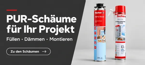 Schraubenluchs: PUR Schäume