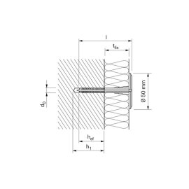 200 St&uuml;ck fischer&reg; Putzd&uuml;bel DIPK 8 / 20 - 40