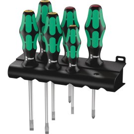 Schraubendrehersatz Kraftform Plus Lasertip + Rack, 6-teilig