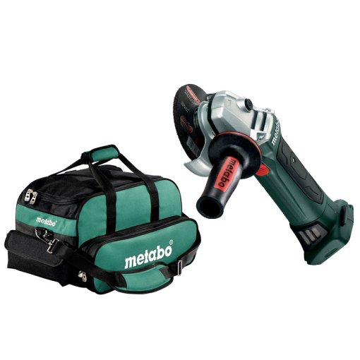 Akku-Winkelschleifer W 18 LTX 125 Quick (602174850) in Werkzeugtasche (657006000) Set Metabo