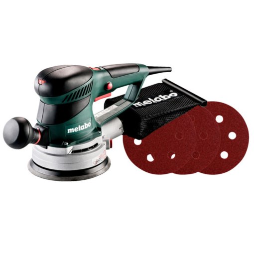 Exzenterschleifer SXE 450 TurboTec + 25 Haftschleifblätter Set (690871000) Metabo