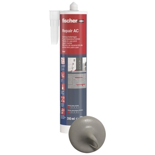 1 Stk. fischer® Fugenreparaturmörtel Repair AC zementgrau 310 ml