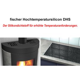 1 Stk. Fischer Hochtemperatursilicon DHS 310ml rotbraun