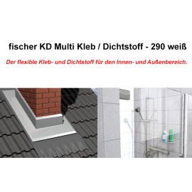1 Stk. Fischer Multi MS Kleb / Dichtstoff - 290 ml...