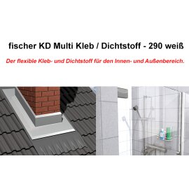 1 Stk. Fischer Multi MS Kleb / Dichtstoff - 290 ml weiß