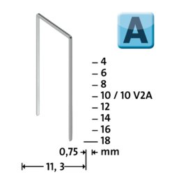 Tackerklammern Feindraht 53 / 4 mm  2000 Stück