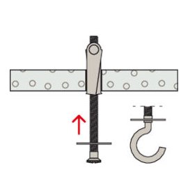 1 Stück Kippdübel M 10 x 180 mm