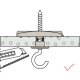 1 Stück Kippdübel M 10 x 180 mm