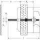 1 Stück Kippdübel M 10 x 180 mm