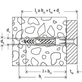 100 Stk. Fischer Universaldübel UX 5 x 30