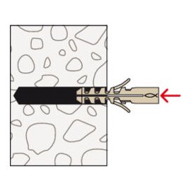 100 Stück Fischer Dübel M6 S