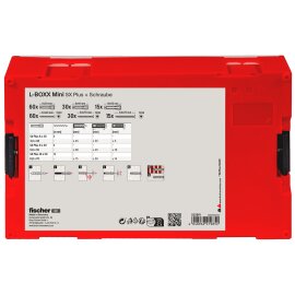 1 Stück fischer L-BOXX mini SX Plus + Schraube (210 Teile) 532891