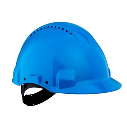 3M G3000 Schutzhelm G30CUB in Blau, belüftet, mit Uvicator