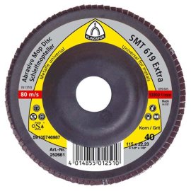 10 Stk. Fächerscheiben SMT 314 Extra 125 x 22,23mm Korn 40