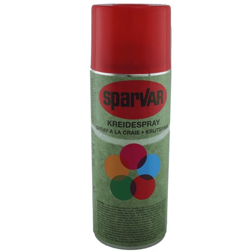 Sparvar Kreidespray 400 ml Rot