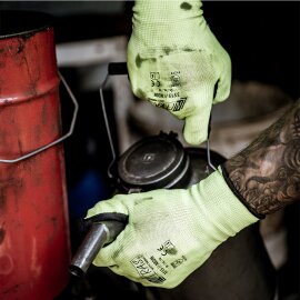 1 Paar Polyesterhandschuhe NITRAS® NEON 3515 Größe 8