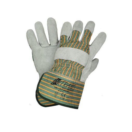 12 Paar Rindspaltlederhandschuh NITRAS 1302 Split Master Größe 10