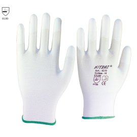 1 Paar Nylonhandschuhe -Fingerkuppen beschichtet-...