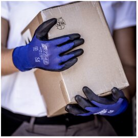 12 Paar Nylonhandschuhe -touchscreenfähig- NITRAS® 6240 Skin Größe 10 (XXL)