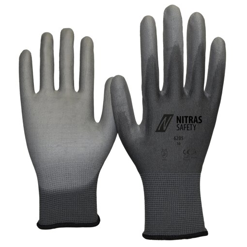 240 Paar Nylonhandschuhe NITRAS® 6205 Größe 7 (M)