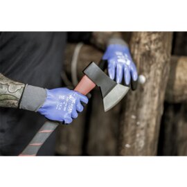 1 Paar Nylonhandschuhe NITRAS Oil Grip 3550 Größe 8