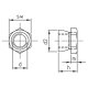 100 Stück Abreissmuttern mit Abreissmoment 7-13 Nm A2 M6