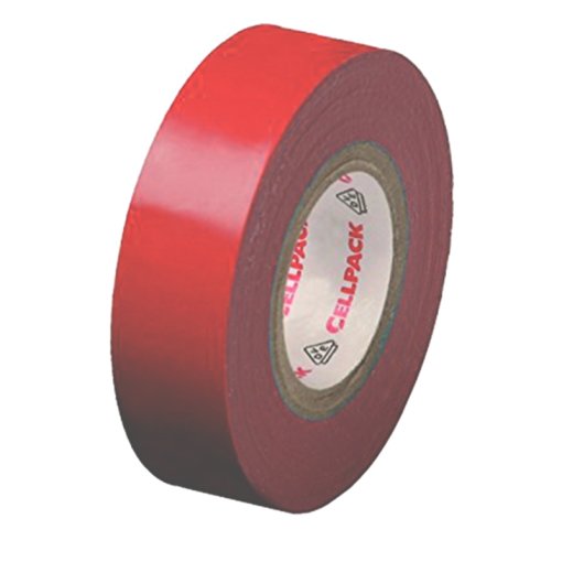 1 Rolle PVC-Isolierband 15 mm x 10 m No. 128 rot