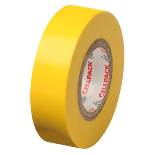 1 Rolle PVC-Isolierband 15 mm x 10 m No. 128 gelb