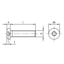 Linsenschrauben ISO 7380-1 A2 mit Innensechskant