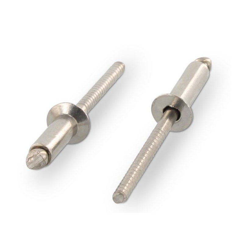 500 Stück Blindnieten 4,0x8  Alu/Stahl Flachkopf-Nieten  Standard 4x8 