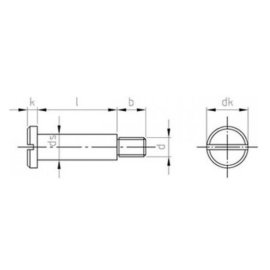 100 Stück Flachkopfschrauben DIN 923 A1 M5 x 8