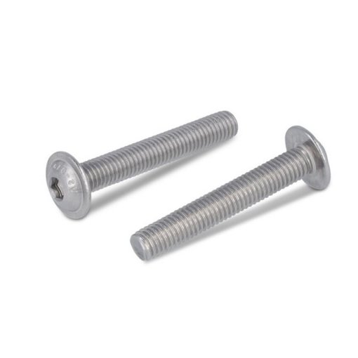 1000 Stück Linsenflanschschrauben ISO 7380-2 A2 M2 x 6