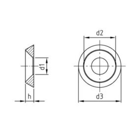 M6 Rosetten Vollmaterial Edelstahl A4, 0,84 €