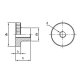 Rändelmuttern hohe Form DIN 466 A1 1.4305