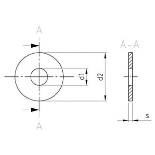 1x Unterlegscheibe M10 (DIN 9021 - Form A, A2) - Sound-Pressure  f, 0,20  €