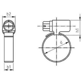 25 Stück Schlauchschellen DIN 3017 Edelstahl A2 130-150/12