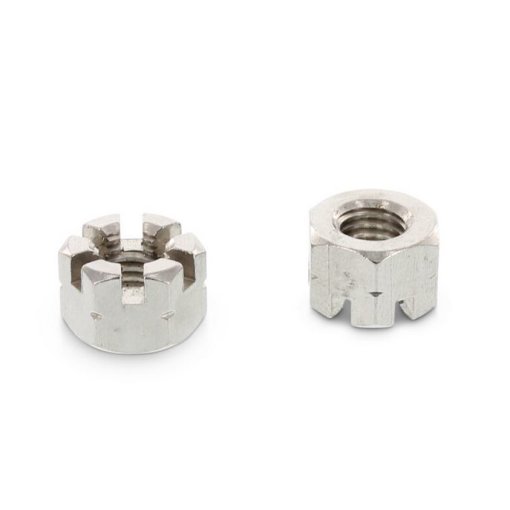 100 Stück Kronenmuttern DIN 935 A2 M 5