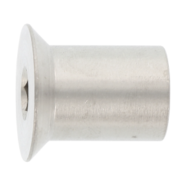 100 Stück Hülsenmuttern Senkkopf Edelstahl A1 M 3 x 7 mm