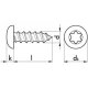 1000 Stück Linsenblechschrauben ISO 14585 A2 Torx 4,2 x 19