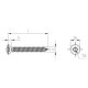 200 Stück Linsensenkblechschrauben ISO 14587 A2 Torx 4,8 x 50