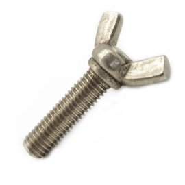 100 Stück Flügelschrauben Edelstahl A2 M4 x 25