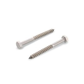 50 Stück Sechskantholzschrauben DIN 571 Edelstahl A2 10 x 200 mm