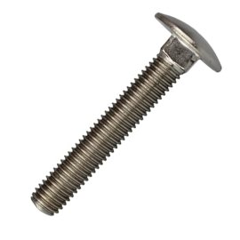 100 Stück Schloßschrauben DIN 603 Edelstahl A2 M6 x 140