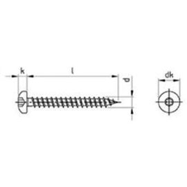 100 Stück Spanplattenschrauben A2 Torx PH 6,0 x 70