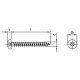 500 Stück Spanplattenschrauben A2 Pan Head PZ 3 x 16