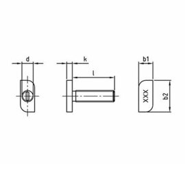 100 Stück Hammerkopfschrauben A2 28/15 M 10 x 30