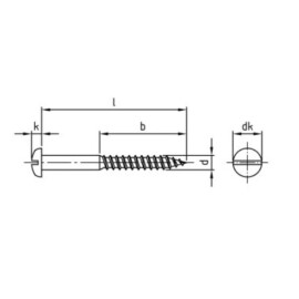 200 Stück Holzschrauben DIN 96 A2 4,5 x 16