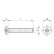 50 Stück Linsenschrauben ISO 14583 A2 Torx M10 x 100