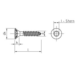 Spanplattenschraube Torx Vollgewinde