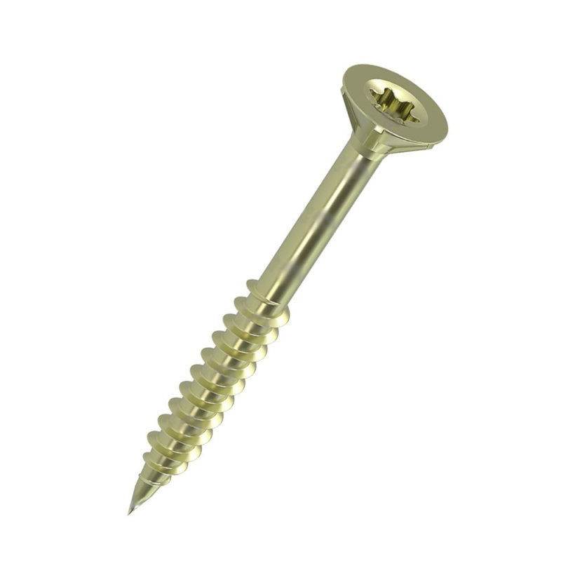 HSI Spanplattenschrauben Torx gelb chromatiert +AUSWAHL+ Tordrive TX Großpack 